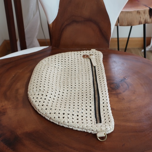 Clare V. Grande Fanny in Cream Rattan - Picture 6 of 14